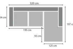 Best Loungebank stof Tokio 710 Amarillo Loungebanken