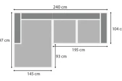 Sale Loungebank stof Tokio 710 Amarillo Loungebanken