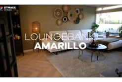 Best Loungebank stof Tokio 710 Amarillo Loungebanken