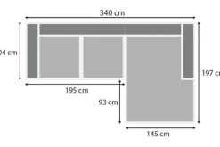 Hot Loungebank stof Tokio 170 Amarillo Loungebanken
