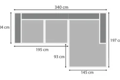 Best Loungebank stof Tokio 710 Amarillo Loungebanken