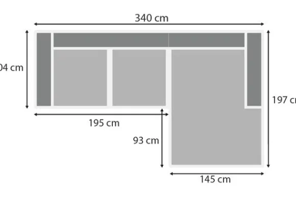 Best Loungebank stof Tokio 710 Amarillo Loungebanken