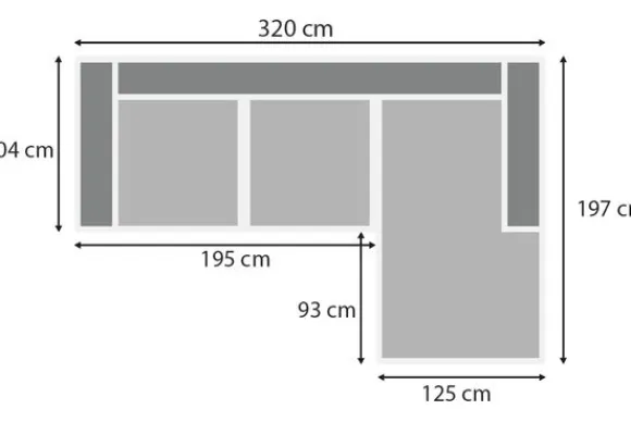 Discount Loungebank stof Tokio 170 Amarillo Loungebanken