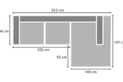 Clearance Loungebank stof Tokio 710 Kansas Loungebanken