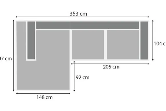 Clearance Loungebank stof Tokio 170 Kansas Loungebanken