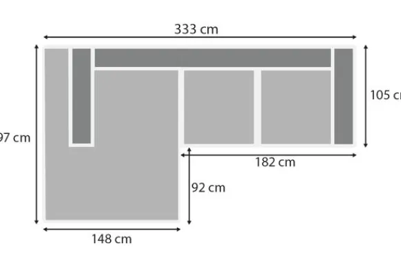Outlet Loungebank stof Tokio 710 Kansas Loungebanken