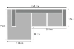 New Loungebank stof Tokio 710 Kansas Loungebanken