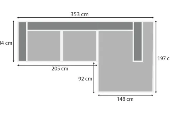 Outlet Loungebank stof Tokio 170 Kansas Loungebanken