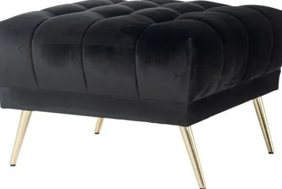 Discount Poef 211255 Antraciet Velvet Huxley Poefen