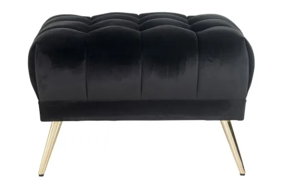 Discount Poef 211255 Antraciet Velvet Huxley Poefen