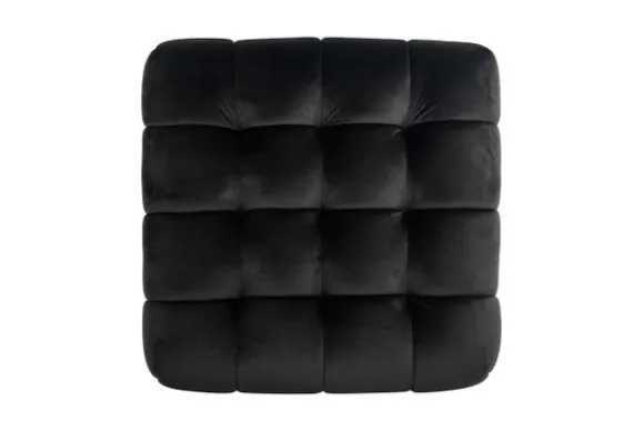 Discount Poef 211255 Antraciet Velvet Huxley Poefen