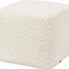 Online Poef 216375 Beige Chevron Ciela Poefen