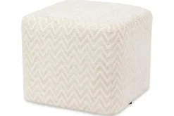 Online Poef 216375 Beige Chevron Ciela Poefen