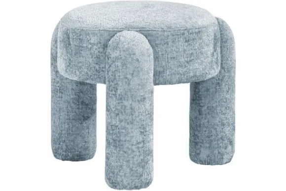 Poef 212317 Light Blue Chenille Holly Poefen