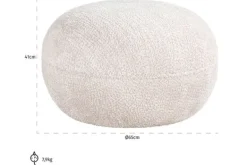 Best Poef 212214 Lovely Cream Jace Poefen