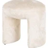 New Poef 210880 White Chenille Fargo Poefen