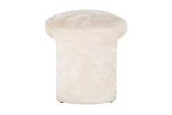 New Poef 210880 White Chenille Fargo Poefen