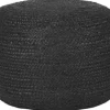 Online Poef Zwart SH-24.091 Jute Poefen
