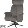 New Relaxfauteuil Antraciet Cosmo CH-73.026 Verdal Relaxstoelen|Draaifauteuils