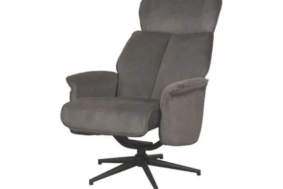New Relaxfauteuil Antraciet Cosmo CH-73.026 Verdal Relaxstoelen|Draaifauteuils