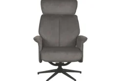 New Relaxfauteuil Antraciet Cosmo CH-73.026 Verdal Relaxstoelen|Draaifauteuils