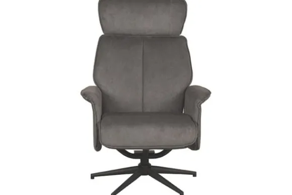 New Relaxfauteuil Antraciet Cosmo CH-73.026 Verdal Relaxstoelen|Draaifauteuils