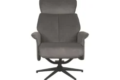 New Relaxfauteuil Antraciet Cosmo CH-73.026 Verdal Relaxstoelen|Draaifauteuils