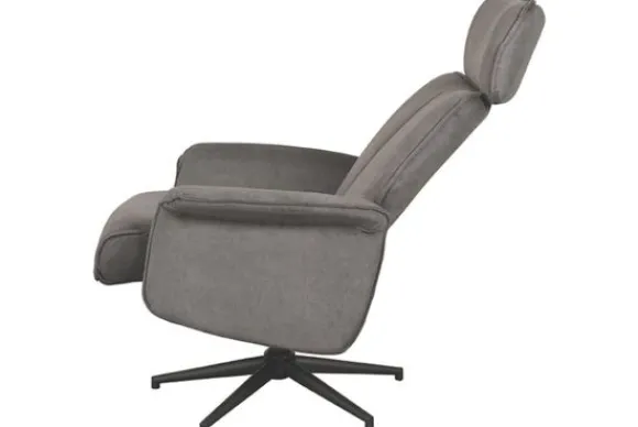 New Relaxfauteuil Antraciet Cosmo CH-73.026 Verdal Relaxstoelen|Draaifauteuils