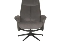 Relaxfauteuil Antraciet Cosmo CH-73.023 Bergen Relaxstoelen|Draaifauteuils