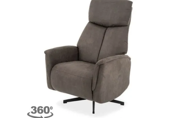 Hot Relaxfauteuil Antraciet CM-55.052 Aarhus Relaxstoelen|Draaifauteuils
