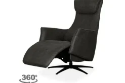 Discount Relaxfauteuil Antraciet SX-84.021 Lund Relaxstoelen|Draaifauteuils