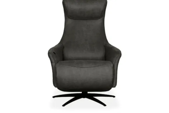 Discount Relaxfauteuil Antraciet SX-84.021 Lund Relaxstoelen|Draaifauteuils