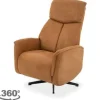 Relaxfauteuil Cognac CM-55.054 Aarhus Relaxstoelen|Draaifauteuils