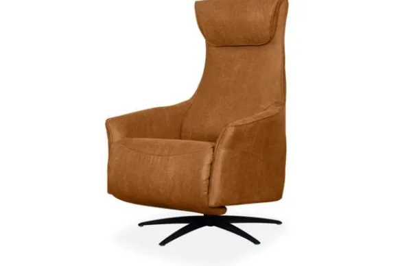 Online Relaxfauteuil Cognac SX-84.023 Lund Relaxstoelen|Draaifauteuils