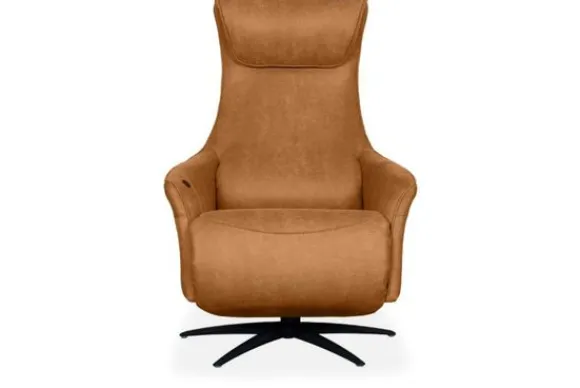 Online Relaxfauteuil Cognac SX-84.023 Lund Relaxstoelen|Draaifauteuils