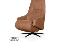 Best Relaxfauteuil Cognac SX-84.011 Odense Relaxstoelen|Draaifauteuils