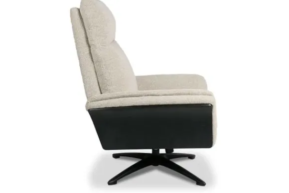New Relaxfauteuil met hocker Naturel DA-89.005 Zenza Relaxstoelen|Draaifauteuils