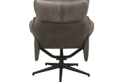 Hot Relaxfauteuil met hocker Taupe Micro Suede CH-73.020 Verdal Relaxstoelen|Draaifauteuils