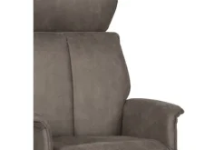 Hot Relaxfauteuil met hocker Taupe Micro Suede CH-73.020 Verdal Relaxstoelen|Draaifauteuils