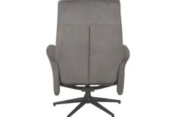 Outlet Relaxfauteuil met hocker Antraciet Cosmo CH-73.024 Bergen Relaxstoelen|Draaifauteuils