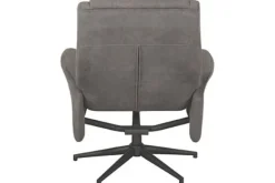 Outlet Relaxfauteuil met hocker Antraciet Cosmo CH-73.024 Bergen Relaxstoelen|Draaifauteuils