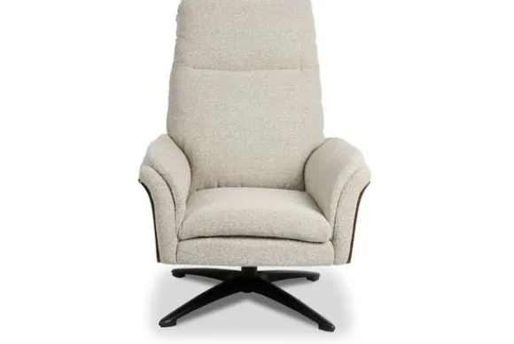 Clearance Relaxfauteuil met hocker Naturel DA-89.004 Zenza Relaxstoelen|Draaifauteuils