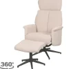 Hot Relaxfauteuil met hocker Naturel Touch CH-73.019 Verdal Relaxstoelen|Draaifauteuils