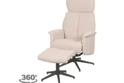 Hot Relaxfauteuil met hocker Naturel Touch CH-73.019 Verdal Relaxstoelen|Draaifauteuils