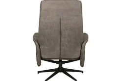Hot Relaxfauteuil met hocker Taupe Micro Suede CH-73.011 Bergen Relaxstoelen|Draaifauteuils