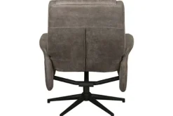 Hot Relaxfauteuil met hocker Taupe Micro Suede CH-73.011 Bergen Relaxstoelen|Draaifauteuils