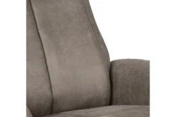 Hot Relaxfauteuil met hocker Taupe Micro Suede CH-73.011 Bergen Relaxstoelen|Draaifauteuils