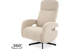 Clearance Relaxfauteuil Naturel CM-55.048 Esbjerg Relaxstoelen|Draaifauteuils
