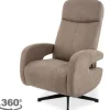Sale Relaxfauteuil Taupe CM-55.044 Esbjerg Relaxstoelen|Draaifauteuils