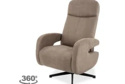 Sale Relaxfauteuil Taupe CM-55.044 Esbjerg Relaxstoelen|Draaifauteuils